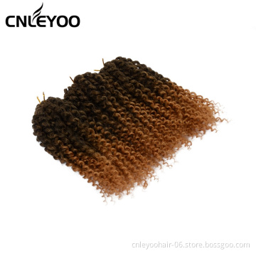 Trendy styles variety colors low temperature fiber light brown 8 inch curly hair wig